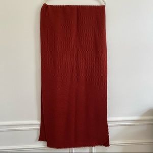 4/$25 Target A New Day Diagonal Ribbed Texture Blanket Scarf in Burnt Orange- OS